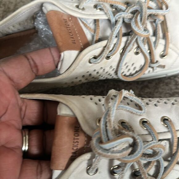 BLACKSTONE Pl87 Sneaker In Wind Chime Leather Sneakers 41/10 - Picture 4 of 10